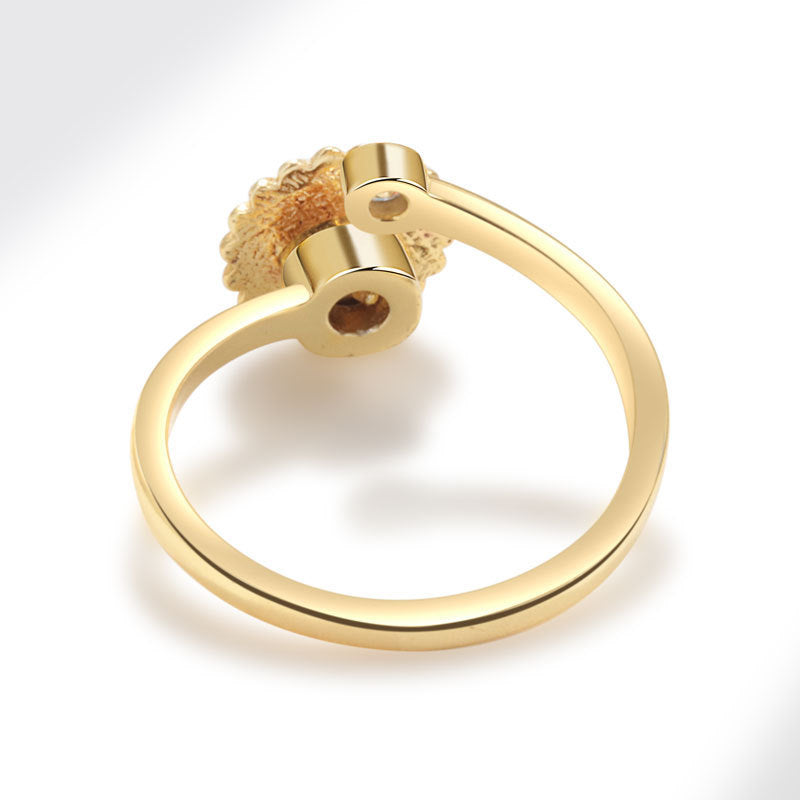 S925 Sterling Sølv kan være drejelig ring til kvinder