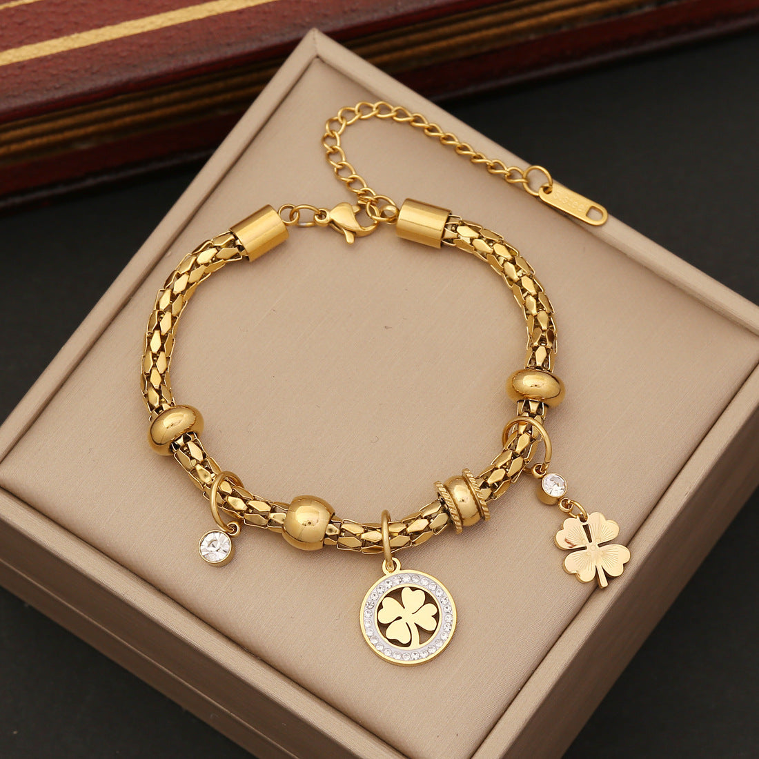 Eye Flower Elegant Bracelets Stainless Steel