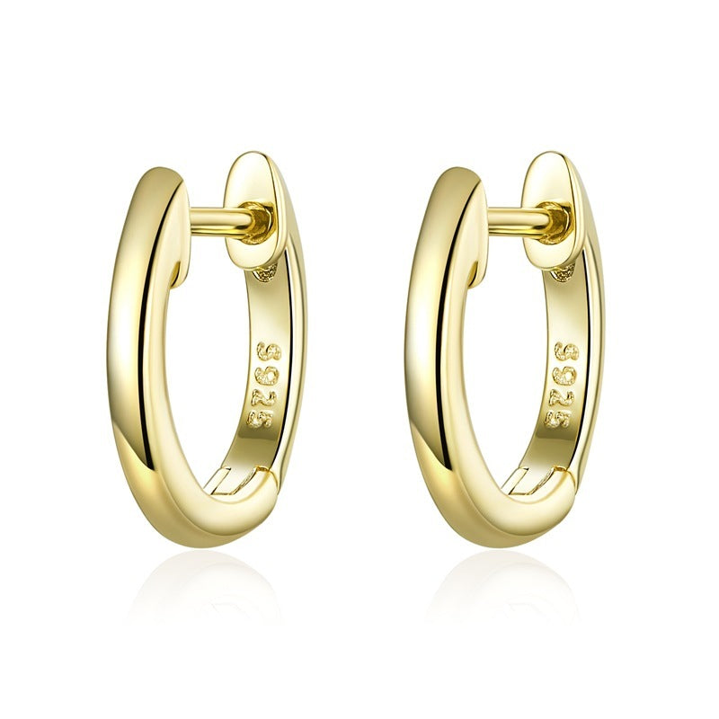 S925 Sterling Silver Earrings Gold Plated