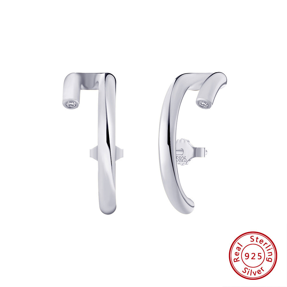 S925 Sterling Silver örhängen 14K guld eleganta örhängen